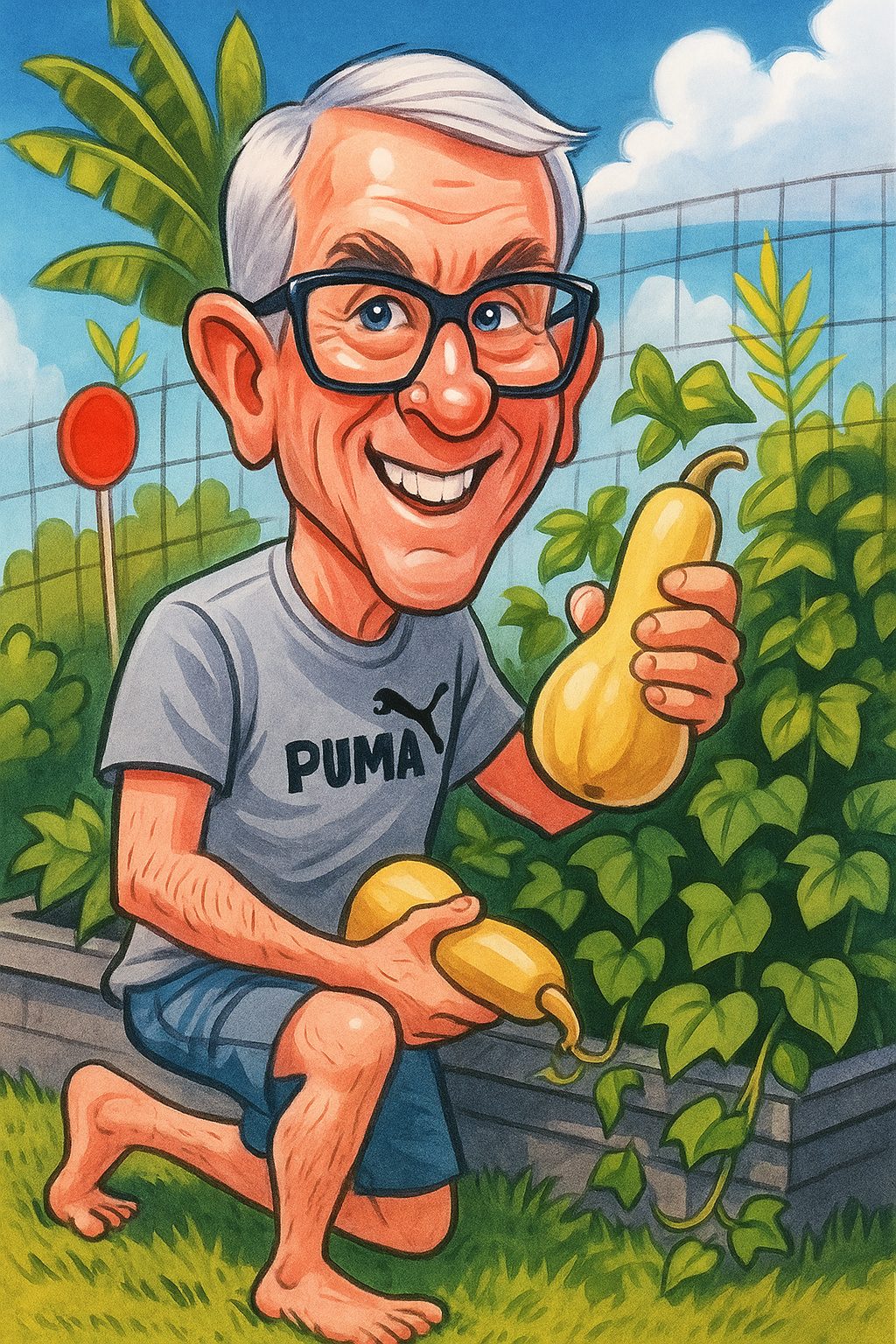 butternut squash harvest